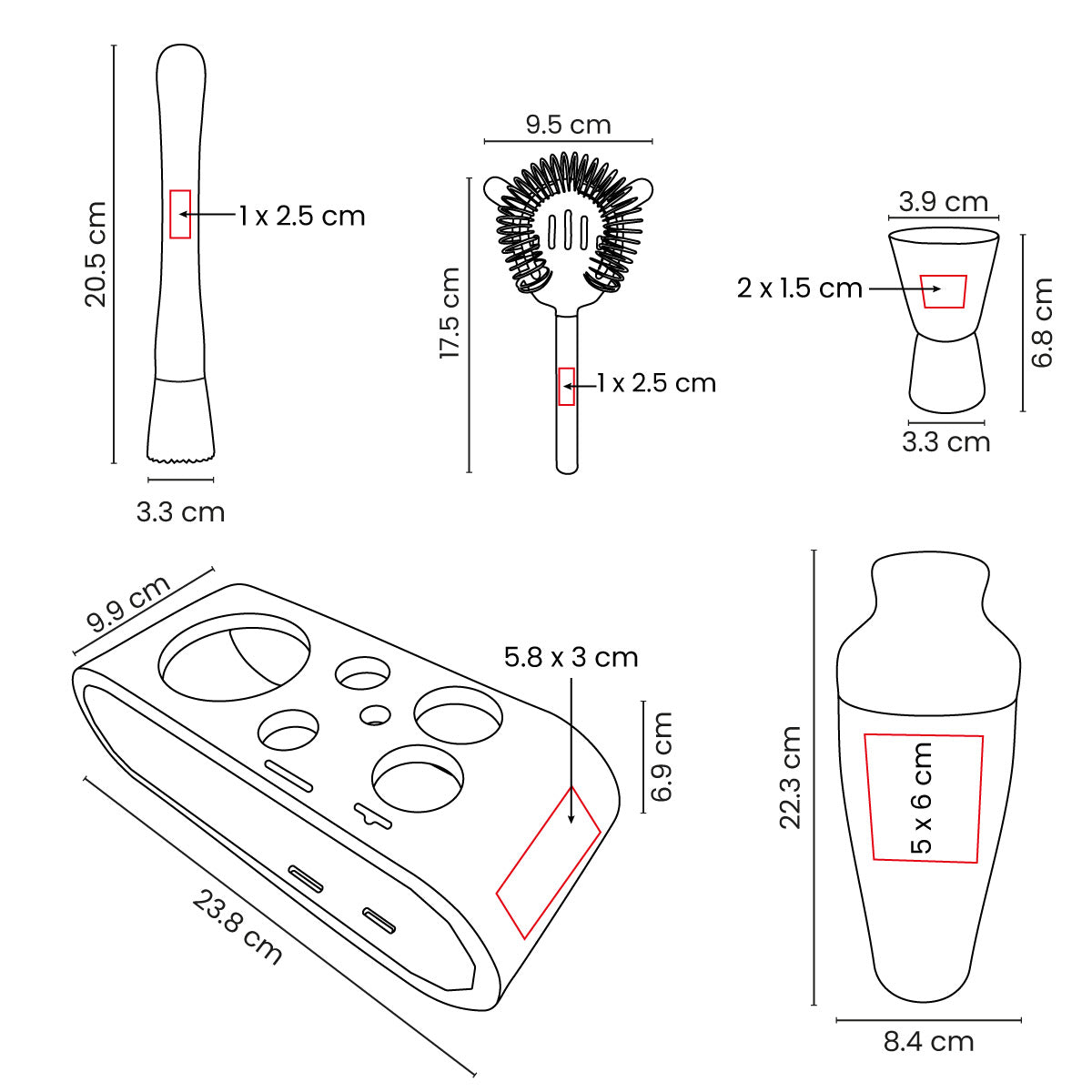 SET SHAKER MIXARE