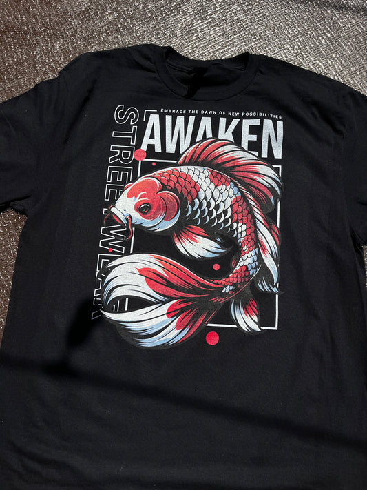 Playera Gildan Negra “Awaken Koi”