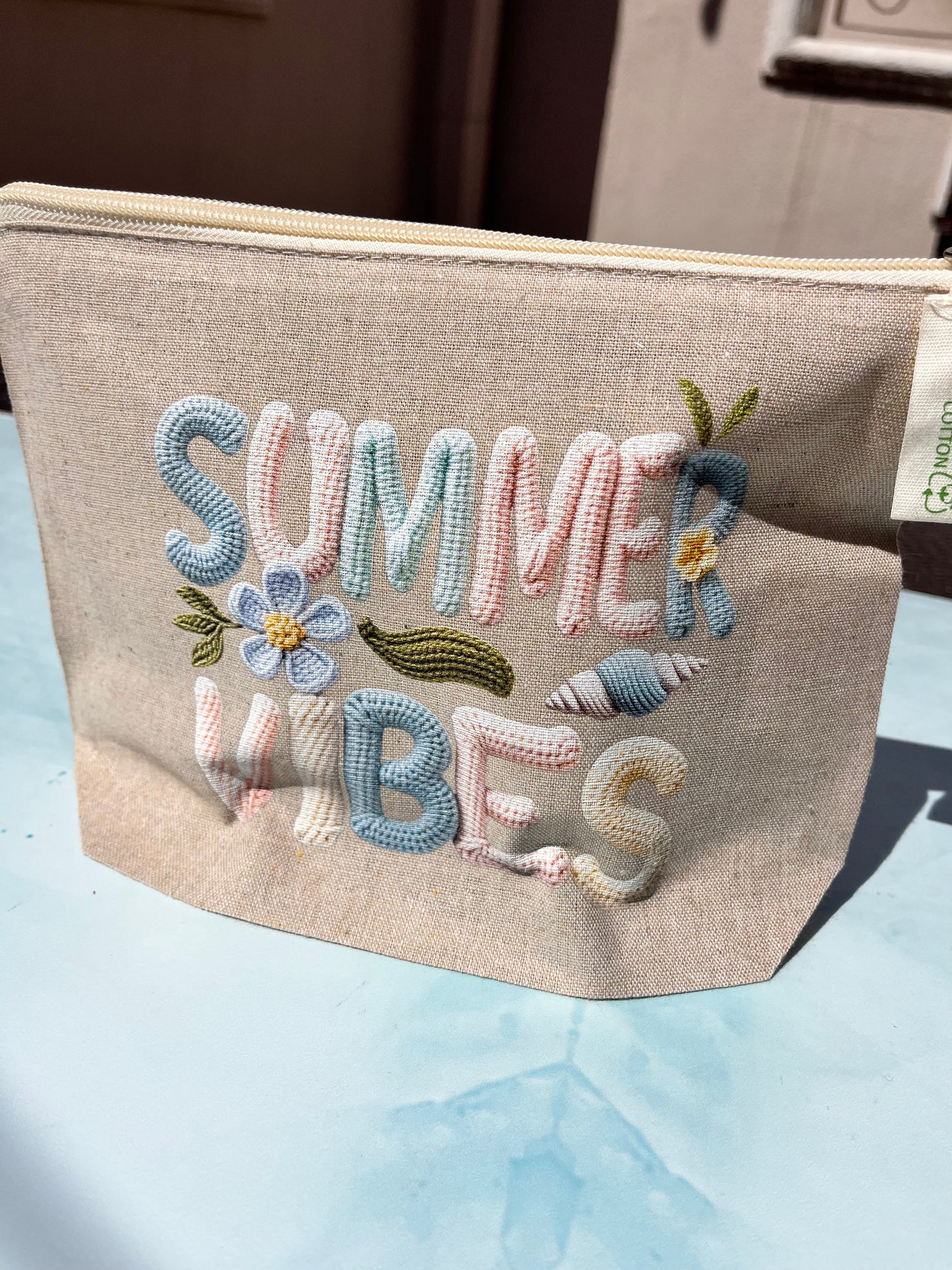 Cosmetiquera de Algodón “Summer Vibes”