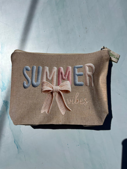 Cosmetiquera de Algodón “Summer Vibes”