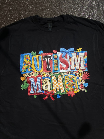 Playera Gildan Negra “Autism Mama”