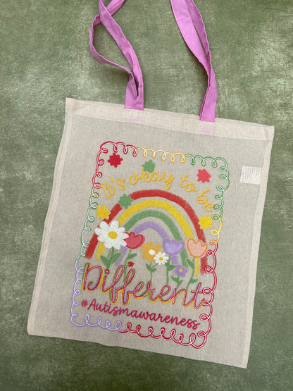 Bolsa Tote “It’s Okay to Be Different”