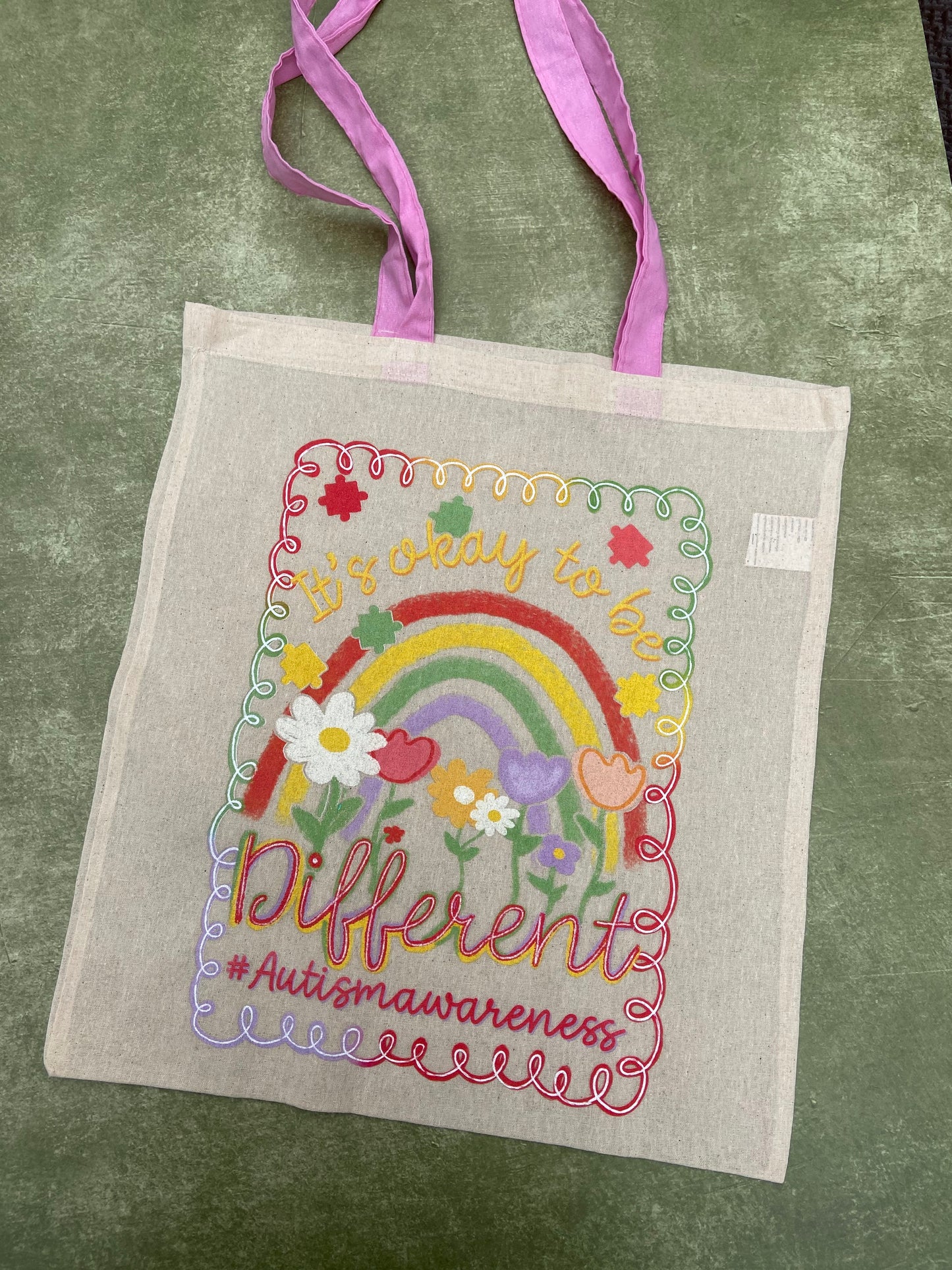 Bolsa Tote “It’s Okay to Be Different”