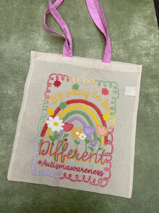 Bolsa Tote “It’s Okay to Be Different”