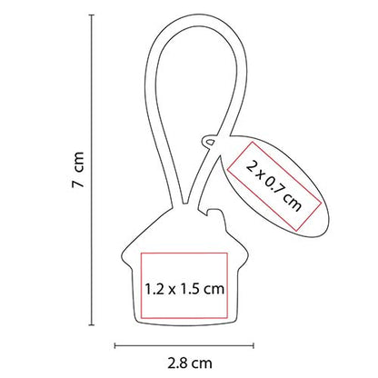 LLAVERO CASA CON PLACA