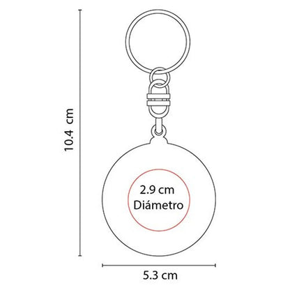 LLAVERO FLEXOMETRO WHEEL