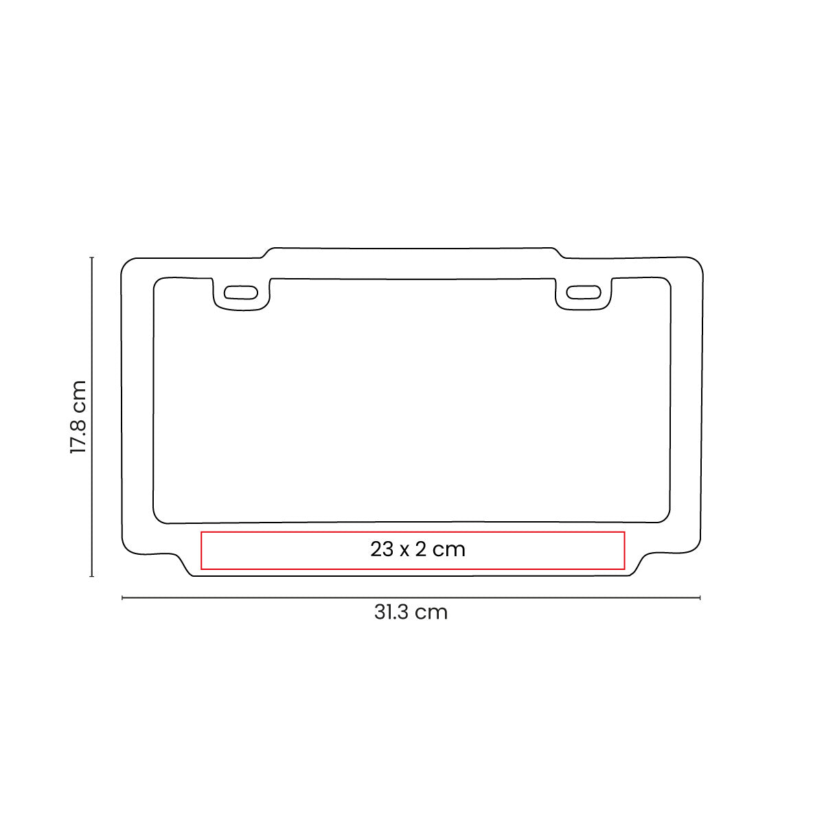 PORTA PLACA VAREK