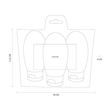 SET BOTELLAS DE VIAJE SIENA