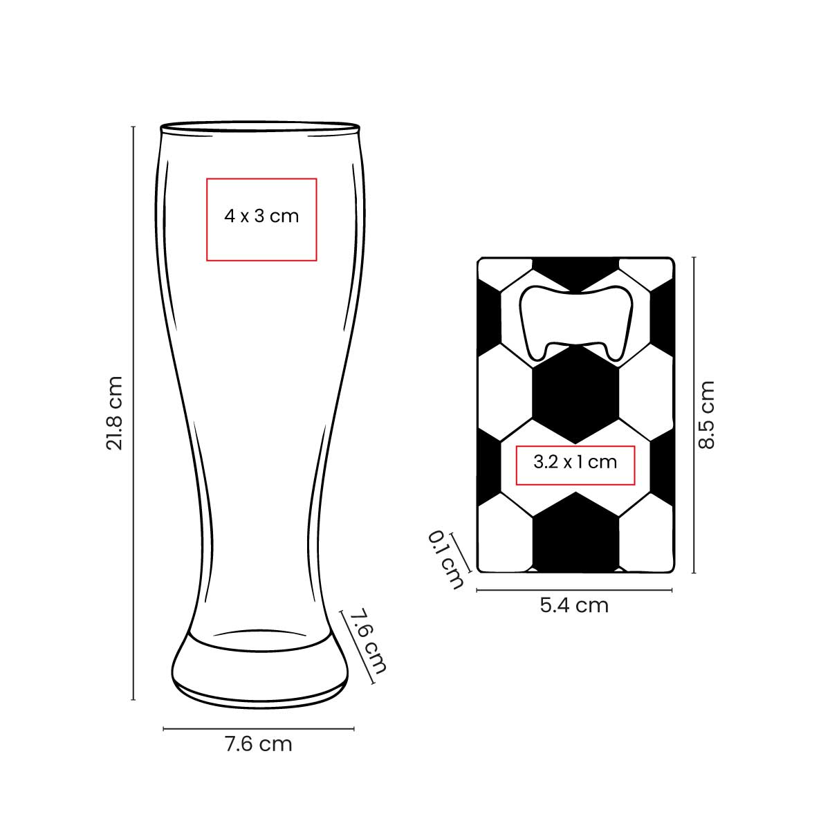 SET DE VASO Y DESTAPADOR SOCCER