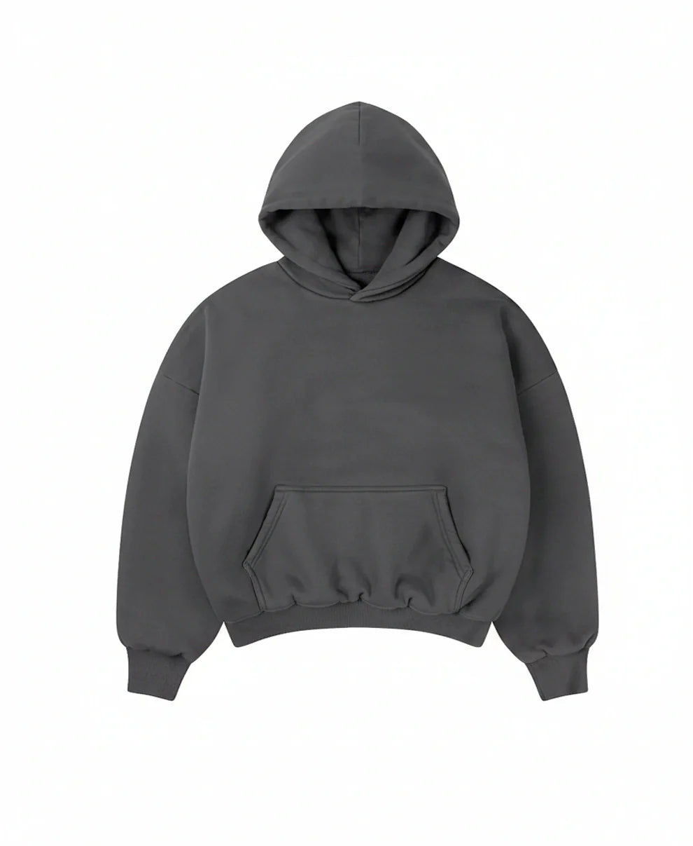 HOODIE HEAVYWEIGHT PREMIUM BLACK OVERSIZE
